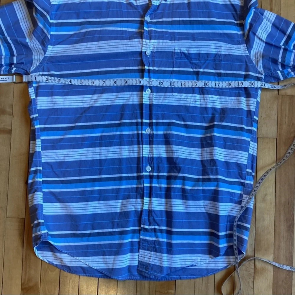 J. Crew Blue Striped Men's Shirt